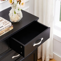 Elegant 9-Drawer Dresser in Dark Espresso Finish USA