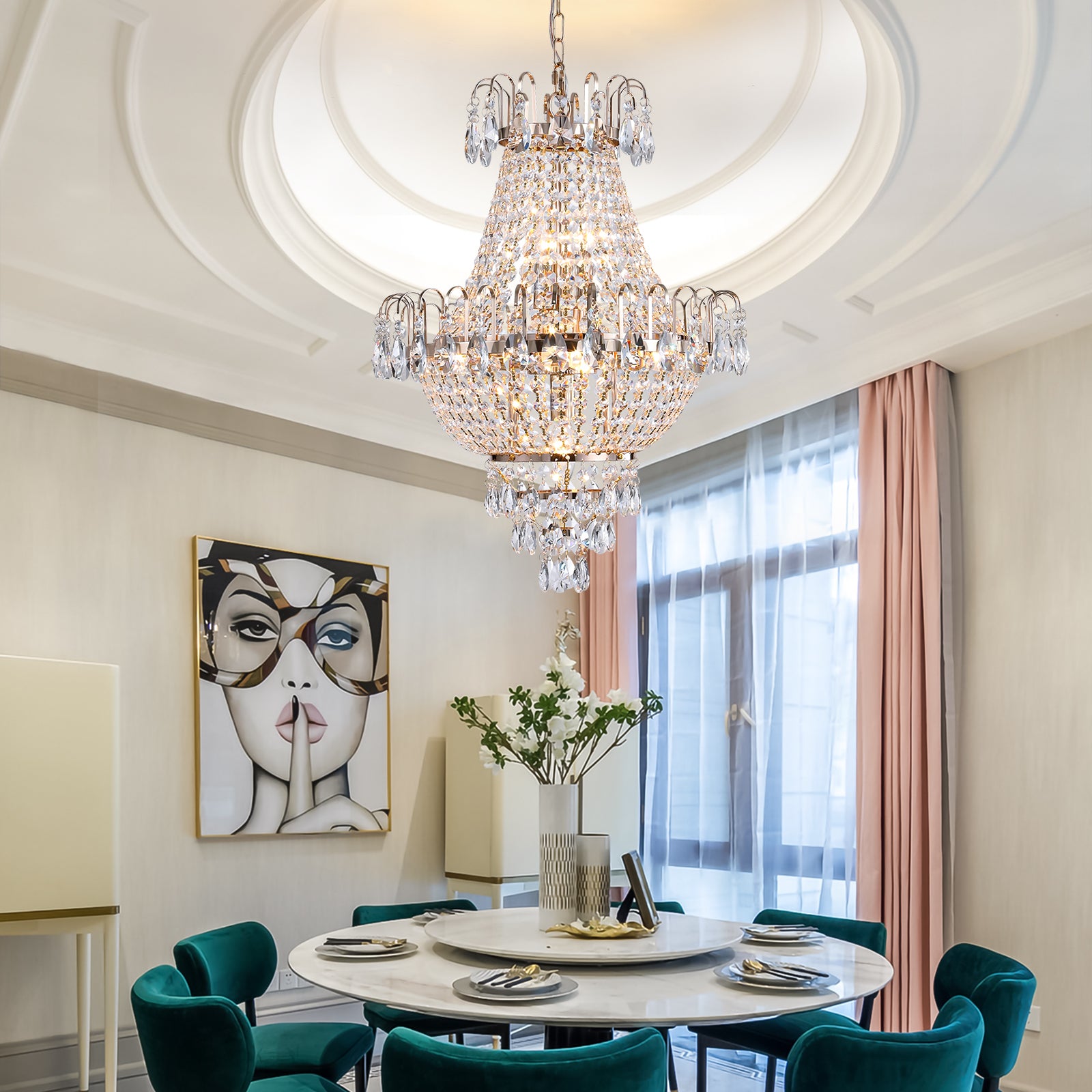 Elegant Contemporary Chandelier for Luxurious Living USA