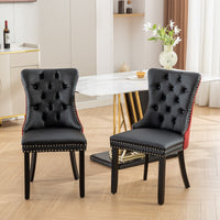 Elegant Contemporary Tufted Dining Chairs Set of 2 USA