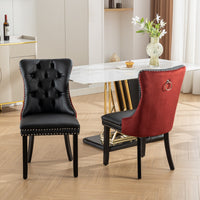 Elegant Contemporary Tufted Dining Chairs Set of 2 USA