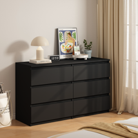 Elegant Dresser with 6 Storage Drawers from Furnistra USA