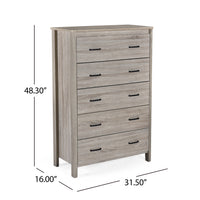 Elegant Farmhouse 6-Drawer Chest USA