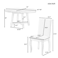 Elegant Farmhouse Dining Room Set with Extendable Table USA