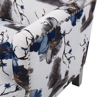 Elegant Floral Upholstered Accent Chair USA