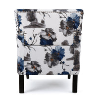 Elegant Floral Upholstered Accent Chair USA