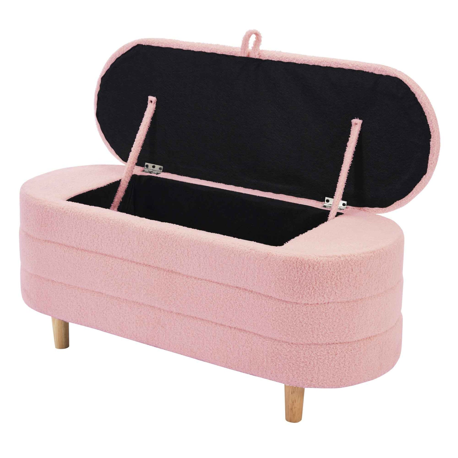 Elegant Flower-Inspired Twin Upholstered Bed with Storage Ottoman