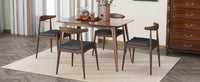 Elegant Furnistra Dining Set - Timeless Wooden Chairs and Circular Table USA