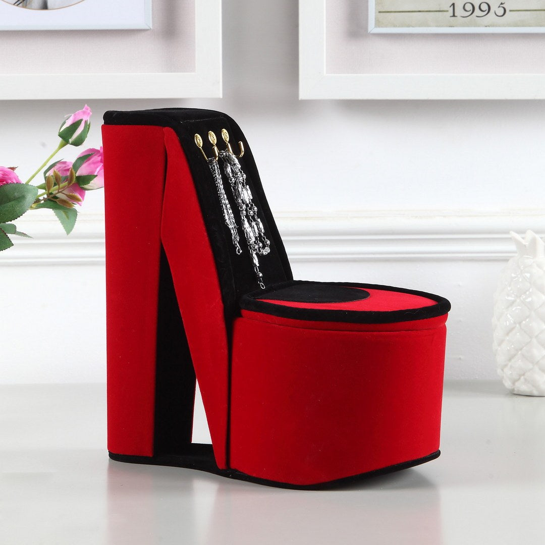 Elegant High Heel Shoe Display Jewelry Box USA