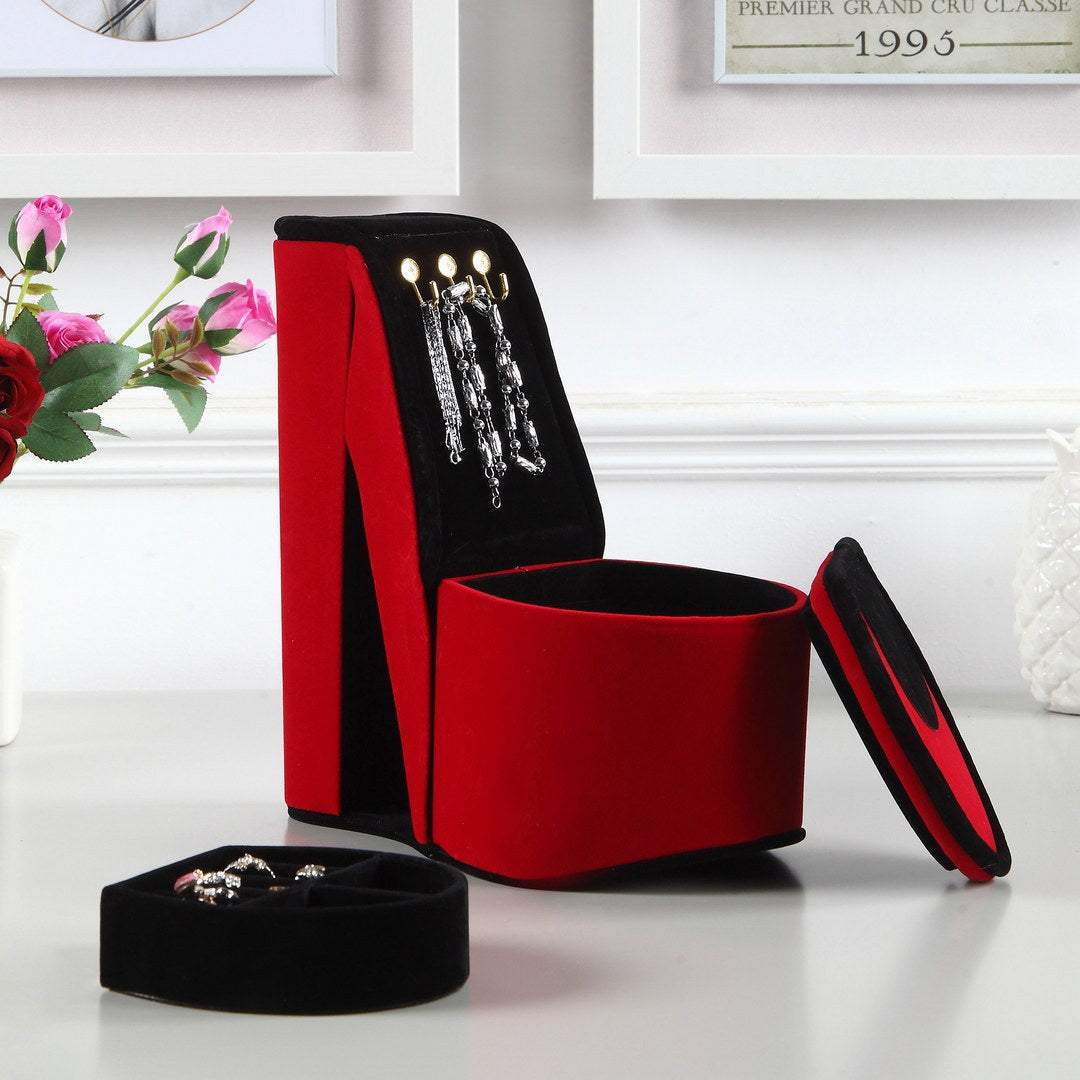 Elegant High Heel Shoe Display Jewelry Box USA