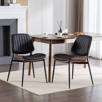 Elegant Mid-Century Modern Dining Chairs Set of 2 USA