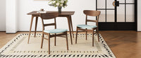 Elegant Mid-Century Modern Dining Room Set with Wooden Table and Chairs USA