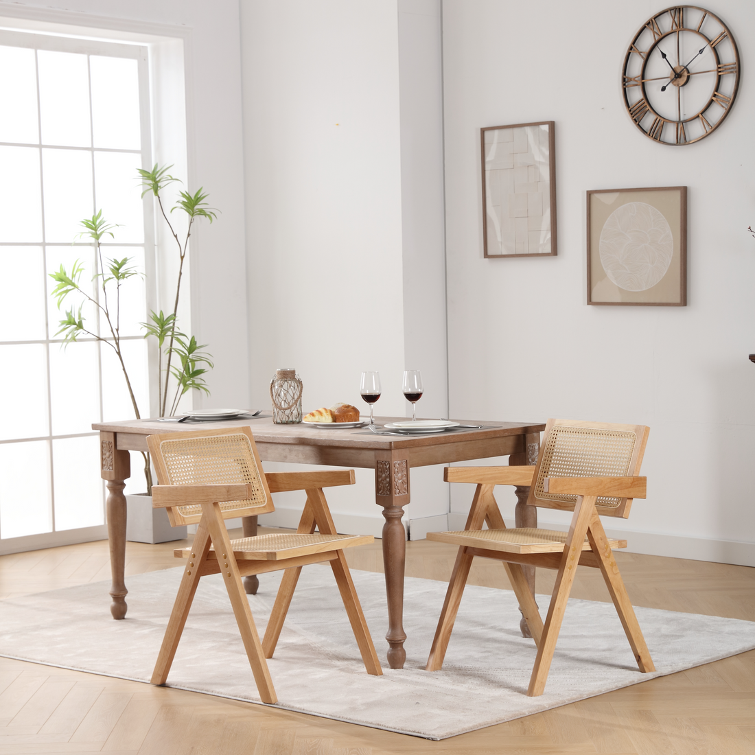 Elegant Modern Farmhouse Dining Set USA