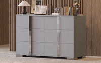 Elegant Modern Mirrored Storage Cabinet with 6 Drawers USA