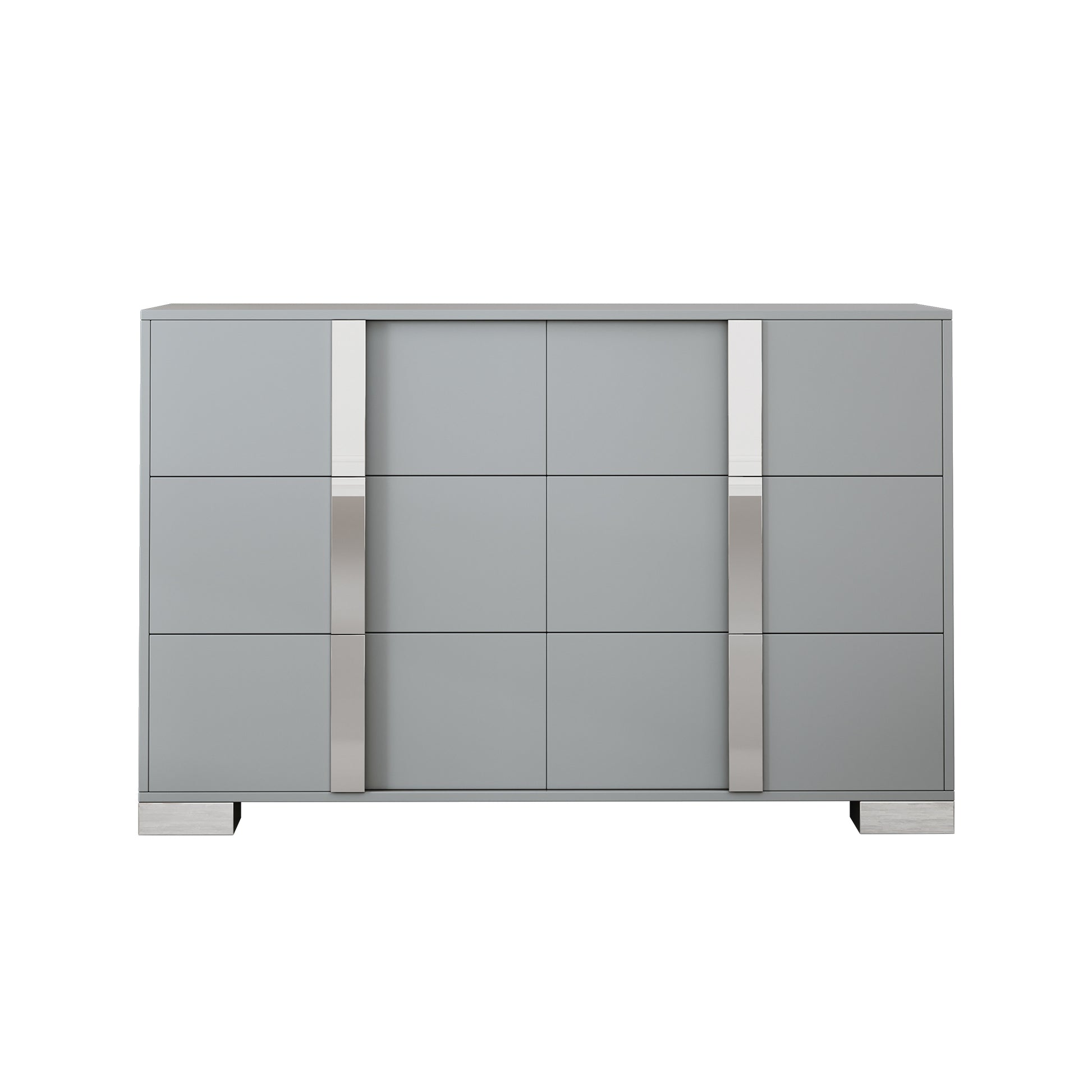 Elegant Modern Mirrored Storage Cabinet with 6 Drawers USA