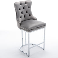 Elegant Modern Tufted Velvet Dining Chairs with Acrylic Legs USA