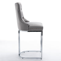 Elegant Modern Tufted Velvet Dining Chairs with Acrylic Legs USA