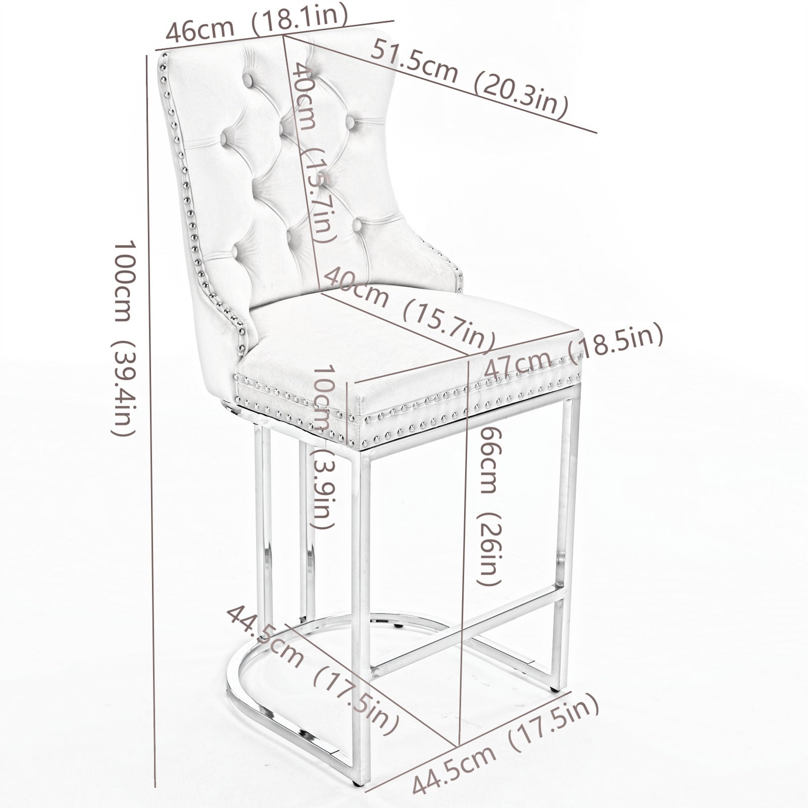 Elegant Modern Tufted Velvet Dining Chairs with Acrylic Legs USA