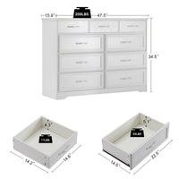 Elegant Nine-Drawer Dresser for Refined Bedroom Style USA