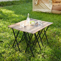 Elegant Outdoor Marble Bistro Table with Steel Frame USA