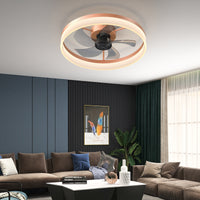 Elegant Rose Gold Ceiling Fan with Dimmable LED Lights USA