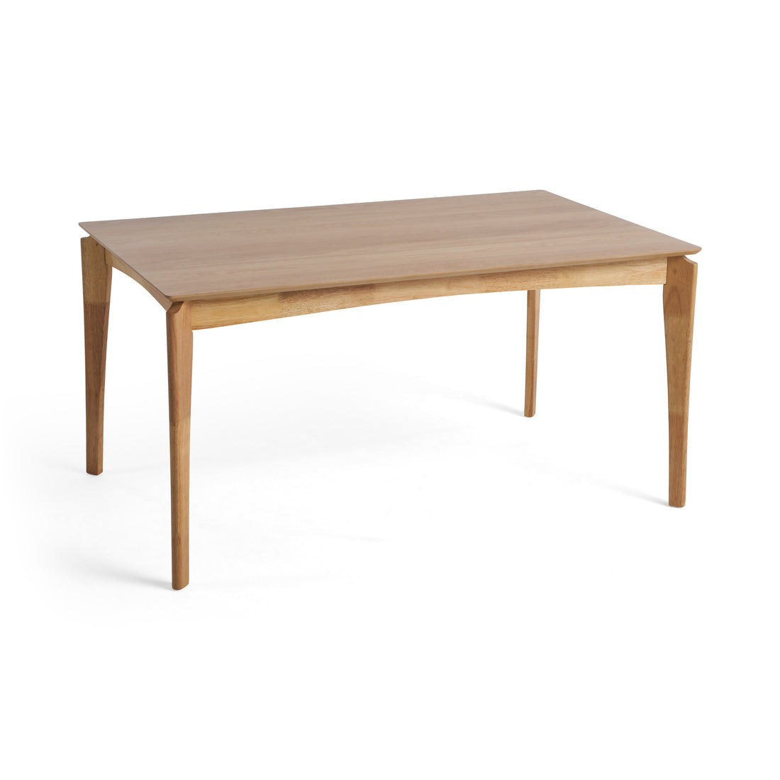 Elegant Rubberwood Dining Table with Walnut Veneer Finish USA