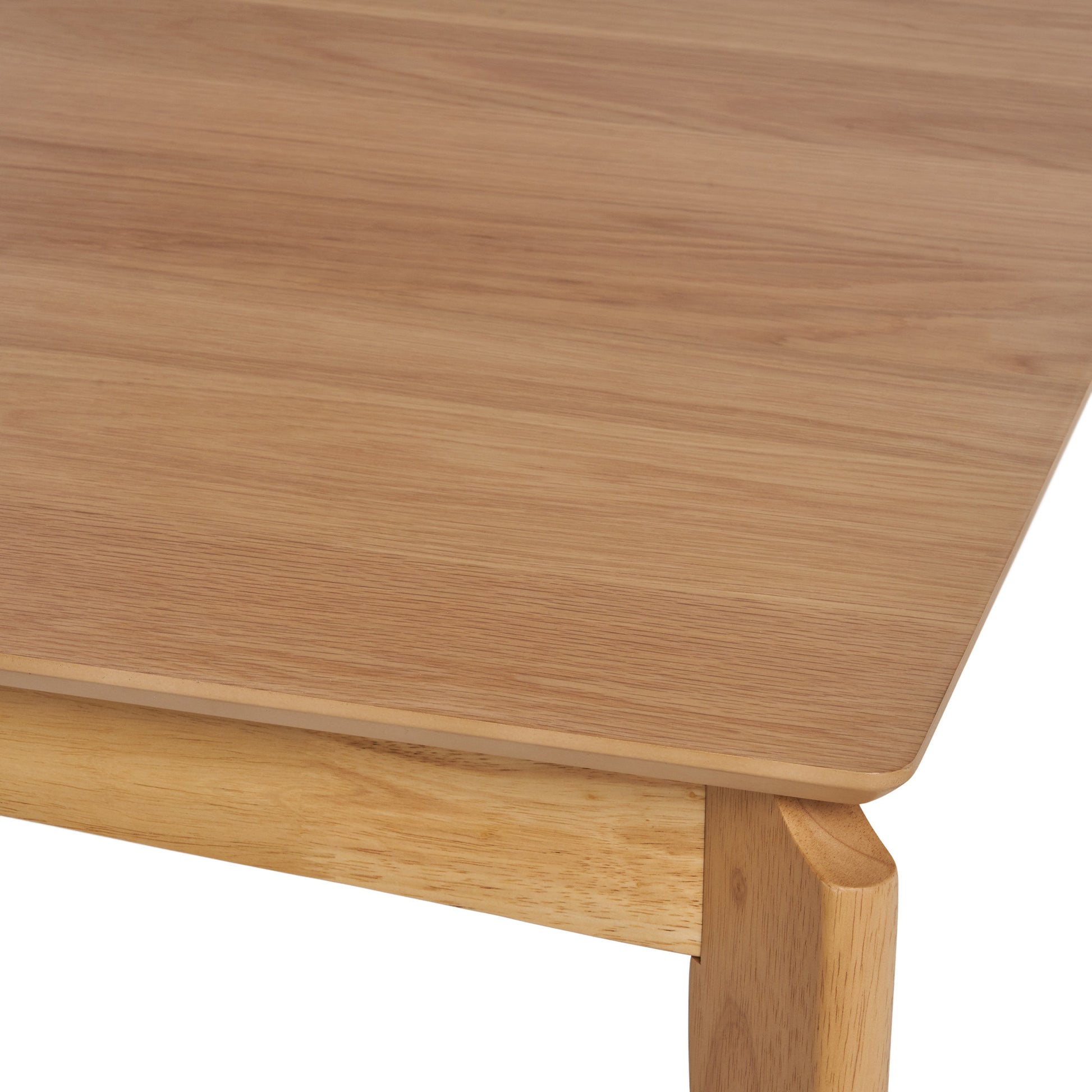 Elegant Rubberwood Dining Table with Walnut Veneer Finish USA