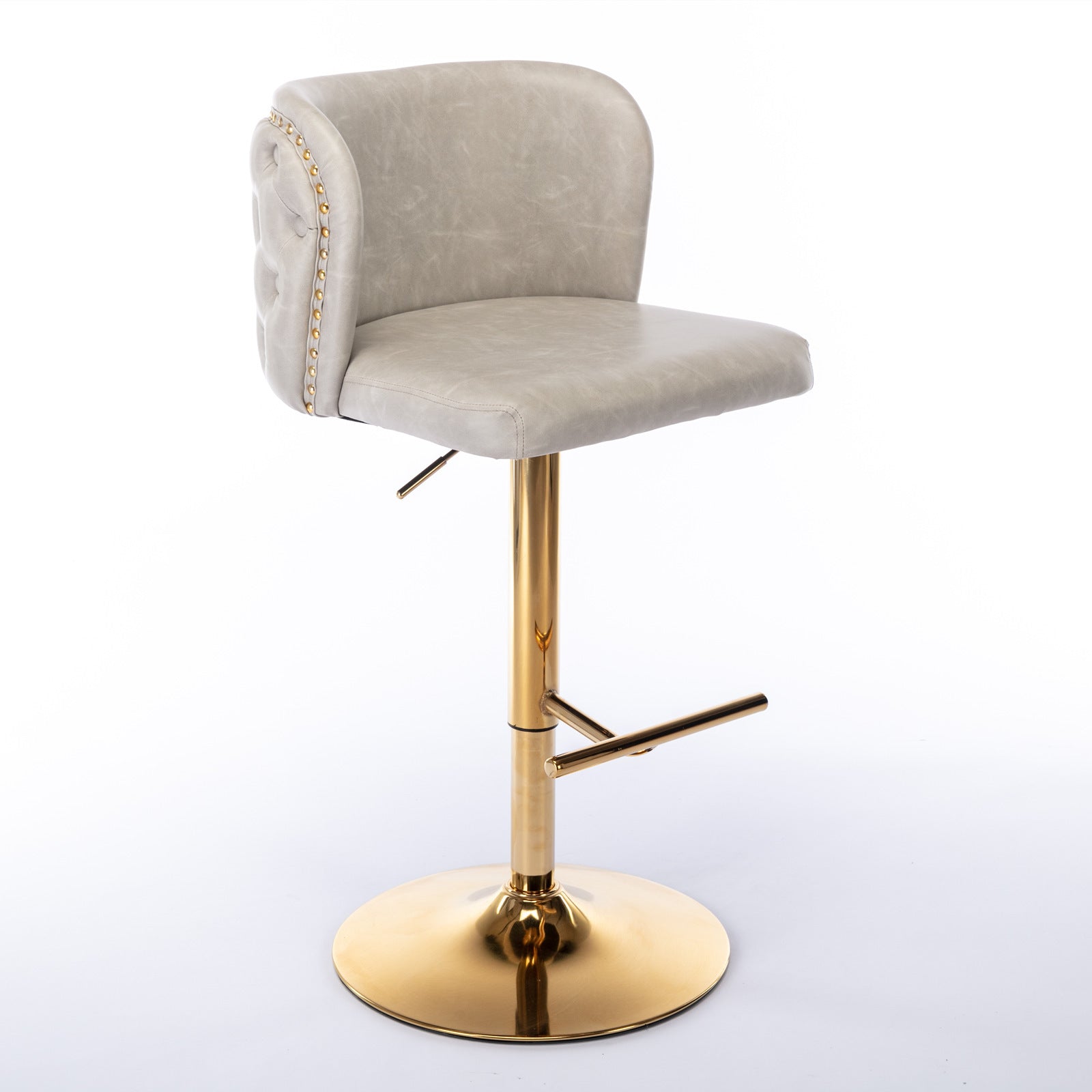 Elegant Tufted Bar Stools with Adjustable Swivel Seats USA