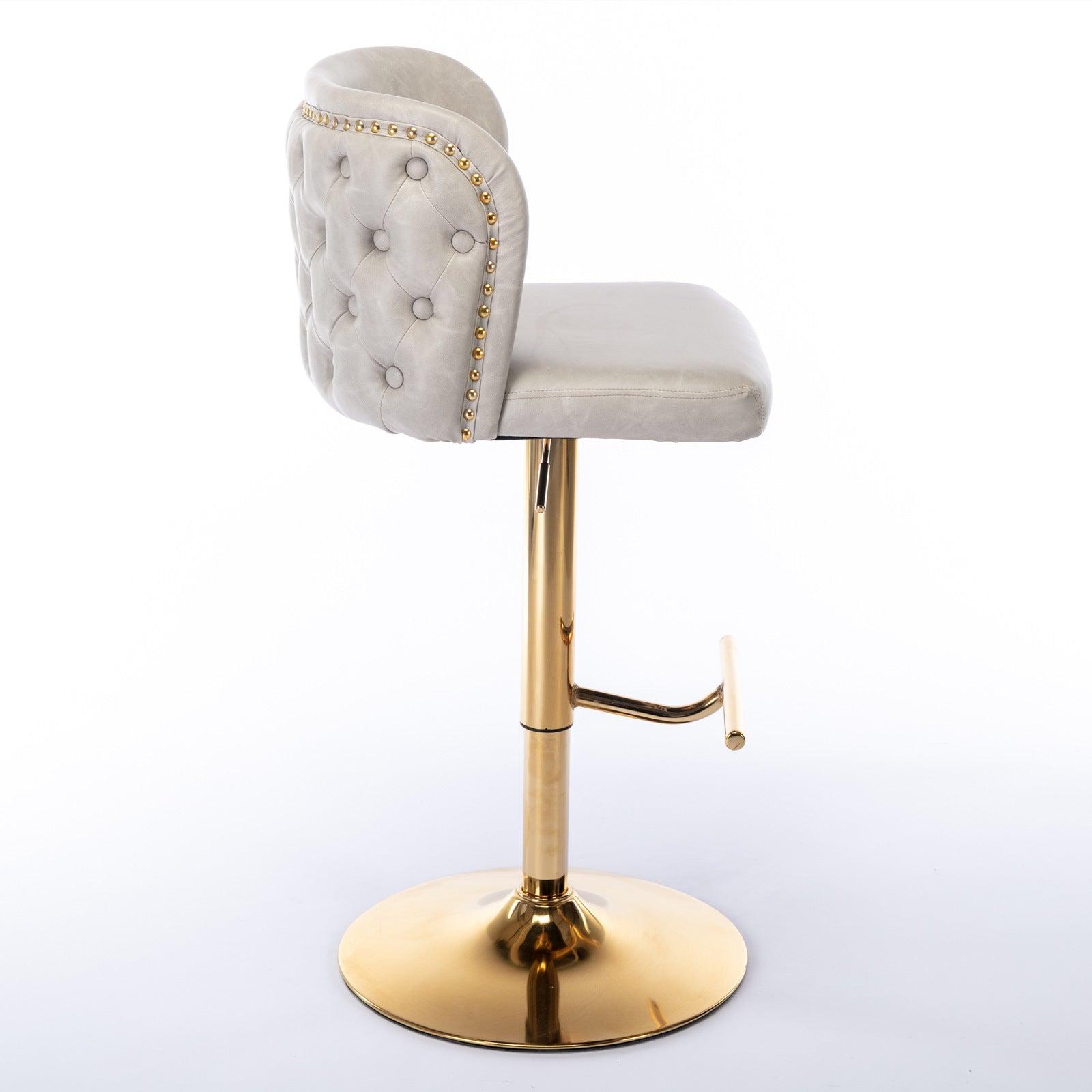 Elegant Tufted Bar Stools with Adjustable Swivel Seats USA