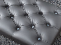 Elegant Tufted Upholstered Bench with Nailhead Trim USA