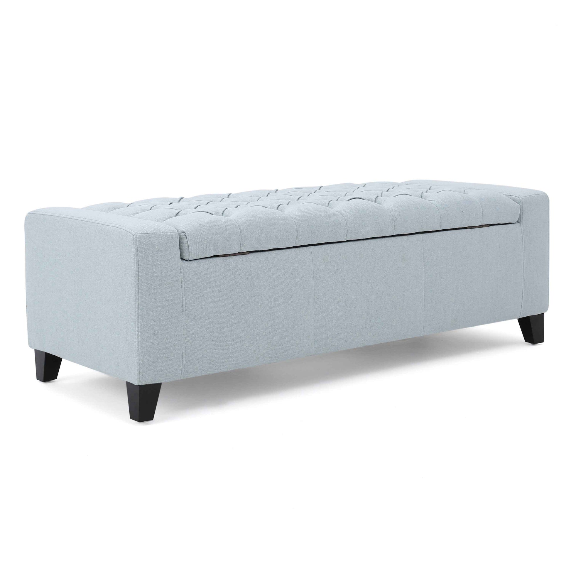 Elegant Tufted Velvet Chaise Lounge in Gray