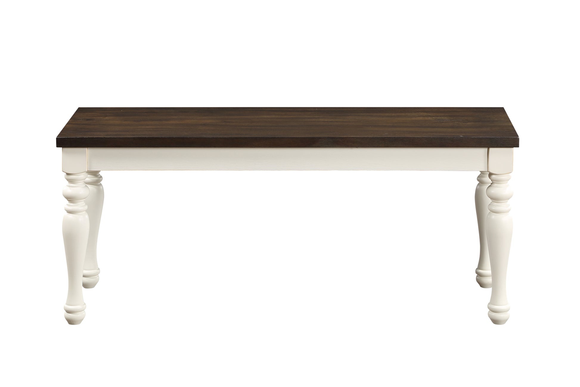 Elegant Two-Tone Entryway Bench by Furnistra USA