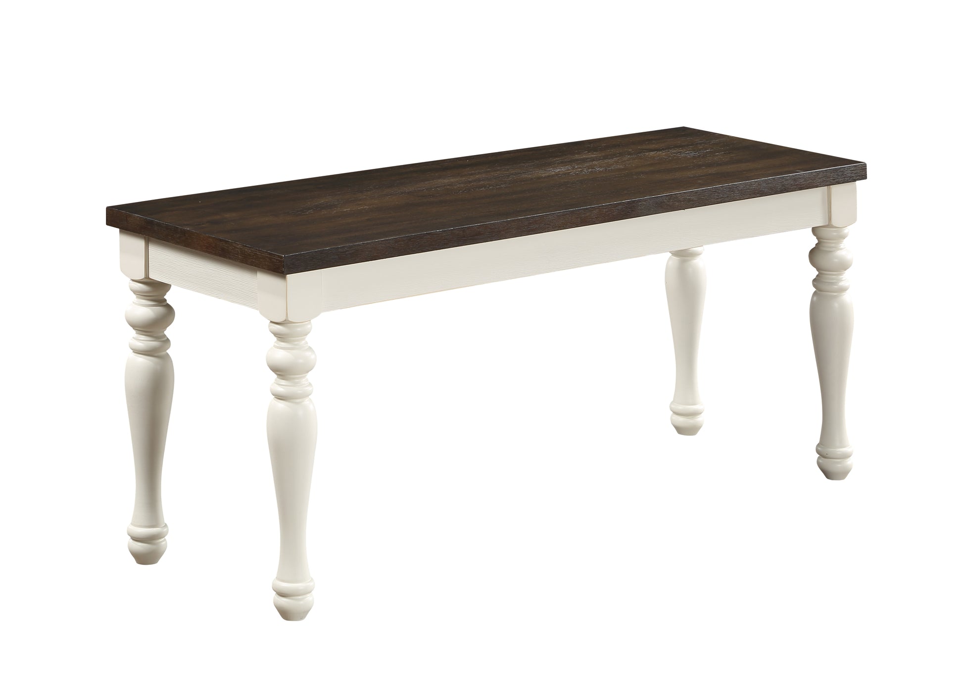 Elegant Two-Tone Entryway Bench by Furnistra USA