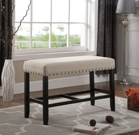 Elegant Upholstered Bench with Nailhead Trim USA