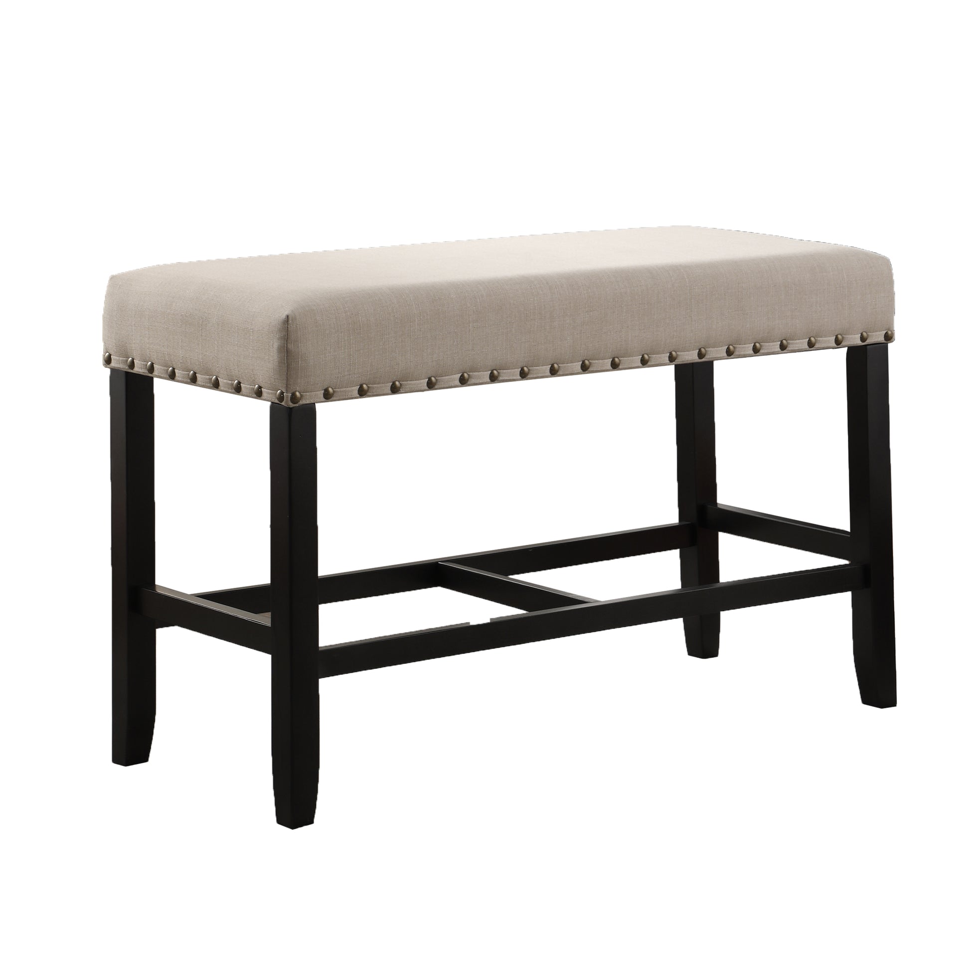 Elegant Upholstered Bench with Nailhead Trim USA