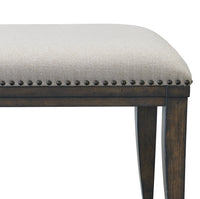 Elegant Upholstered Dining Bench with Nailhead Trim USA