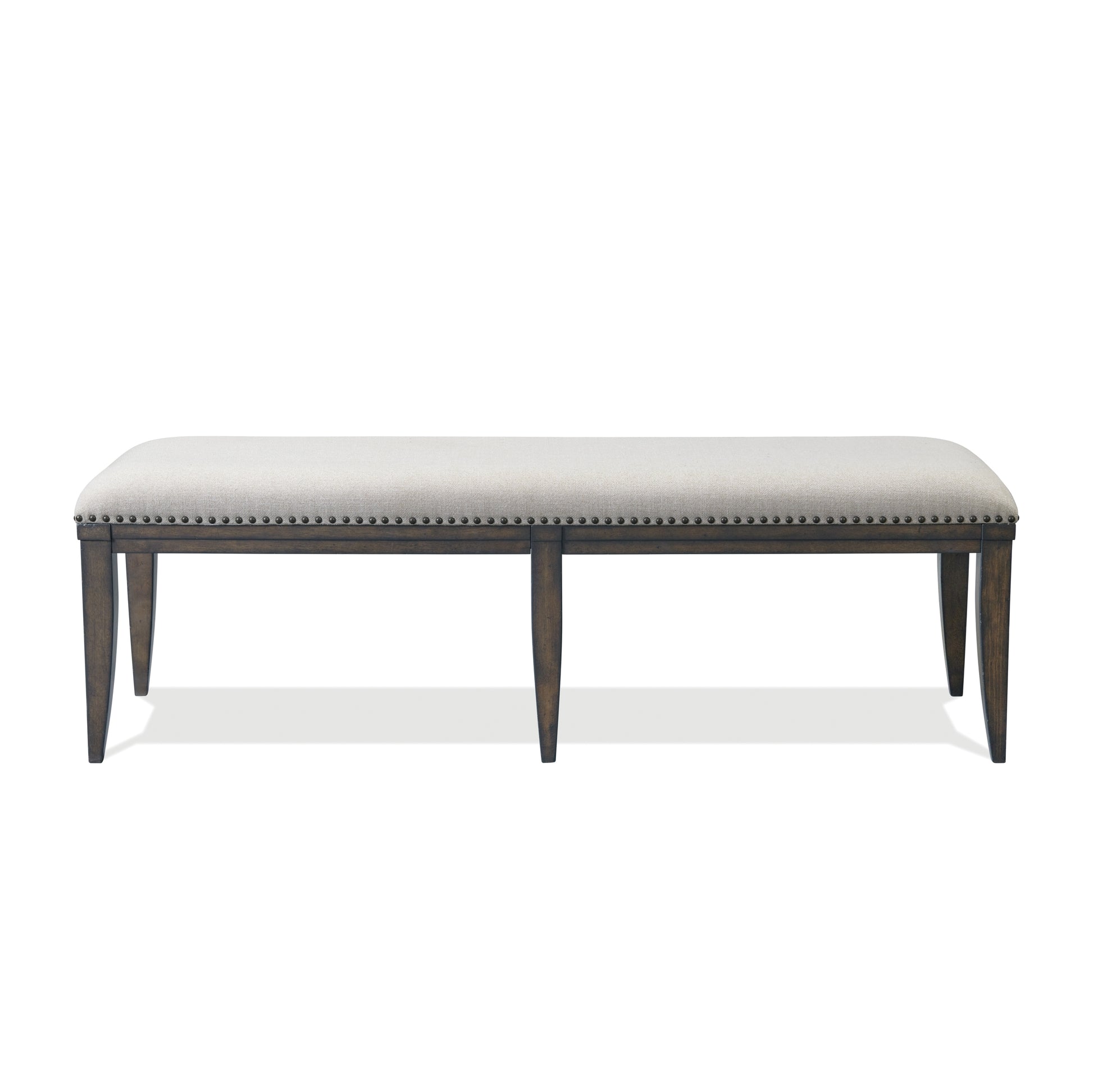 Elegant Upholstered Dining Bench with Nailhead Trim USA