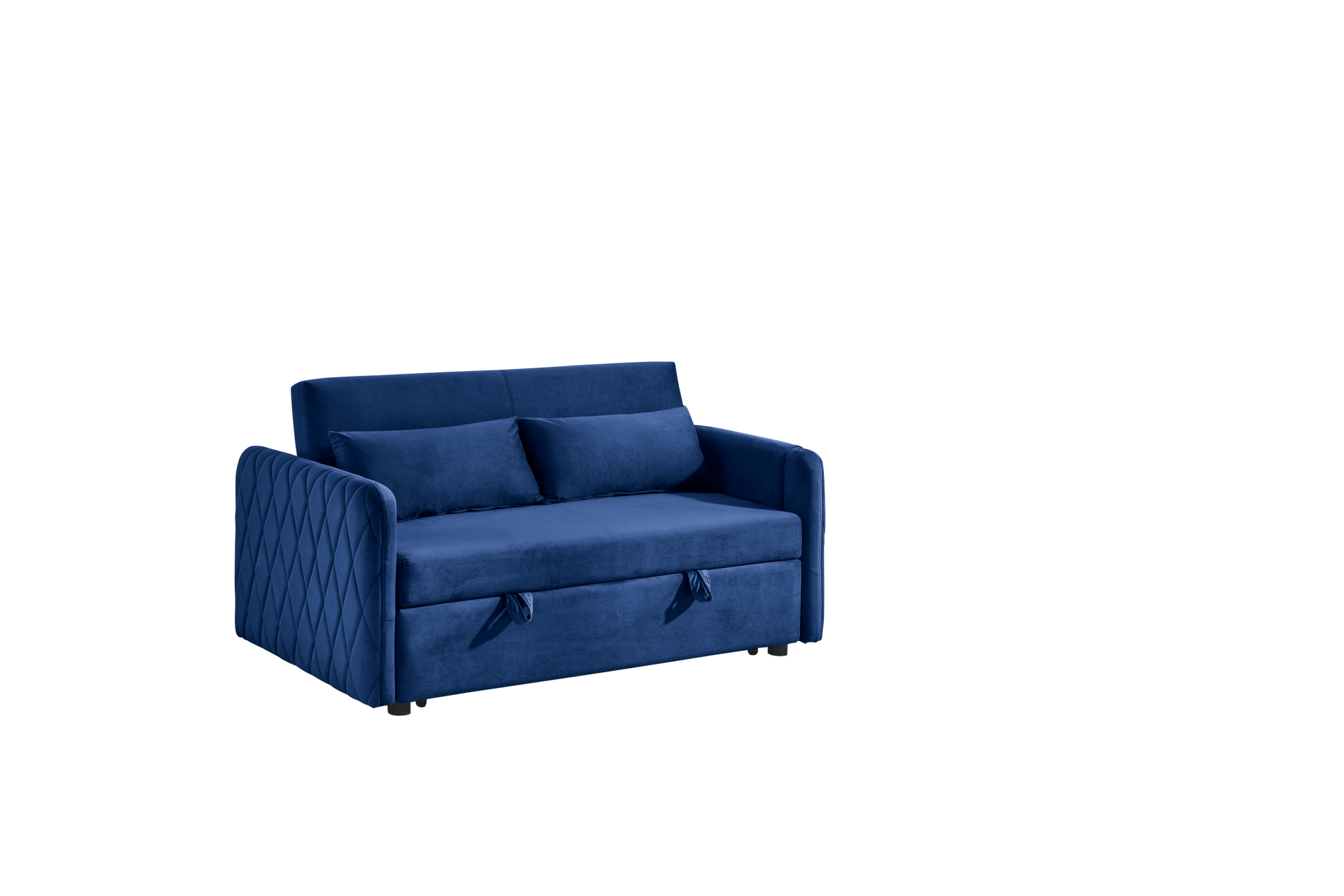 Elegant Velvet Convertible Sofa Bed with Armrests USA