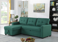 Elegant Velvet Sectional Sofa with Chaise Lounge USA