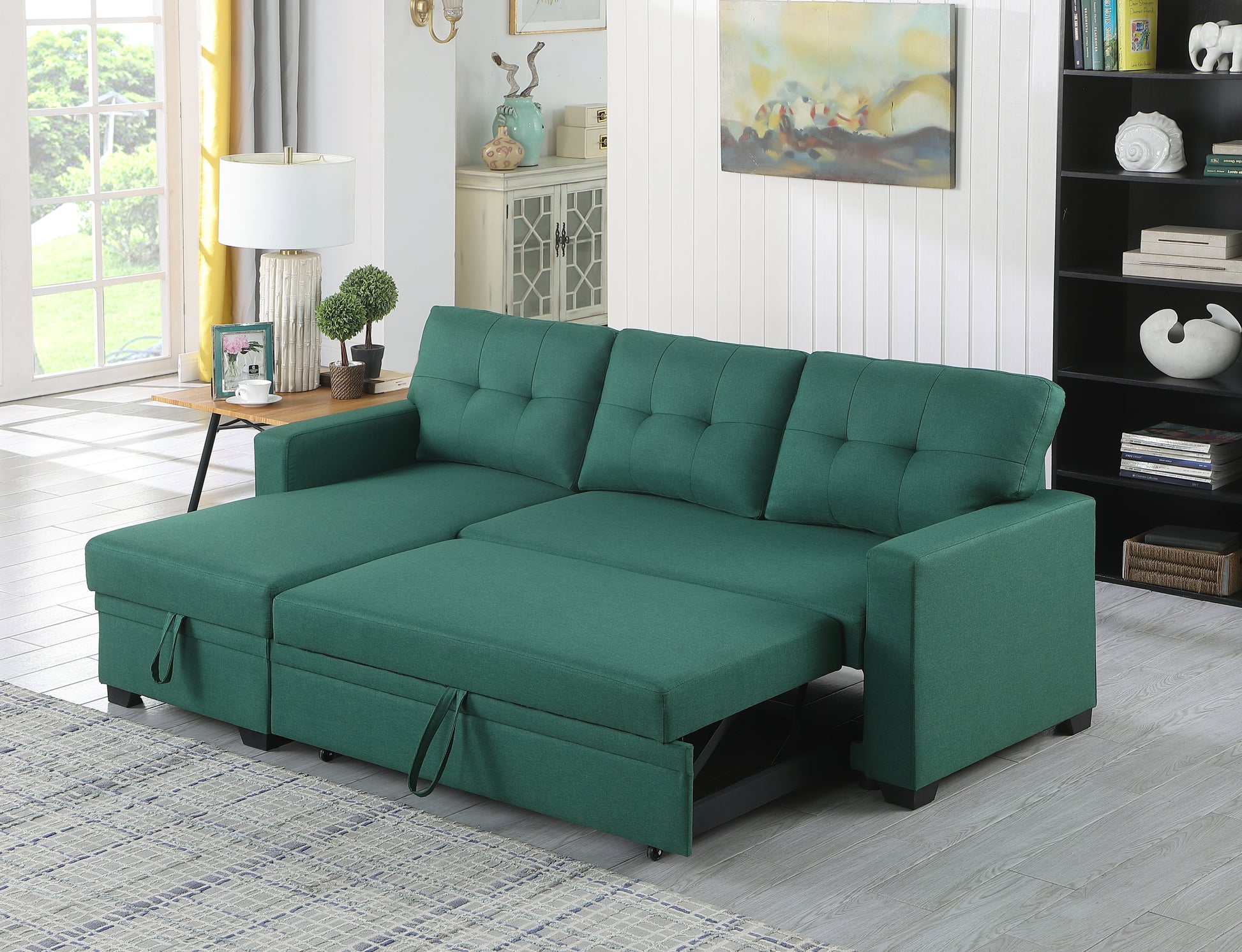 Elegant Velvet Sectional Sofa with Chaise Lounge USA