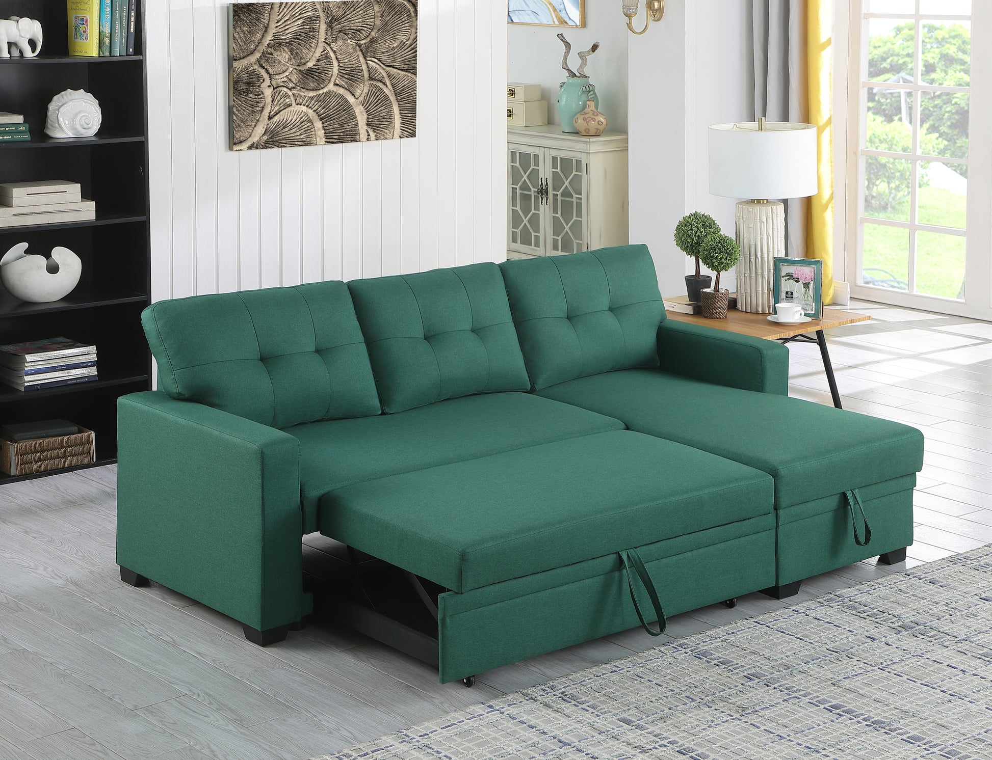 Elegant Velvet Sectional Sofa with Chaise Lounge USA