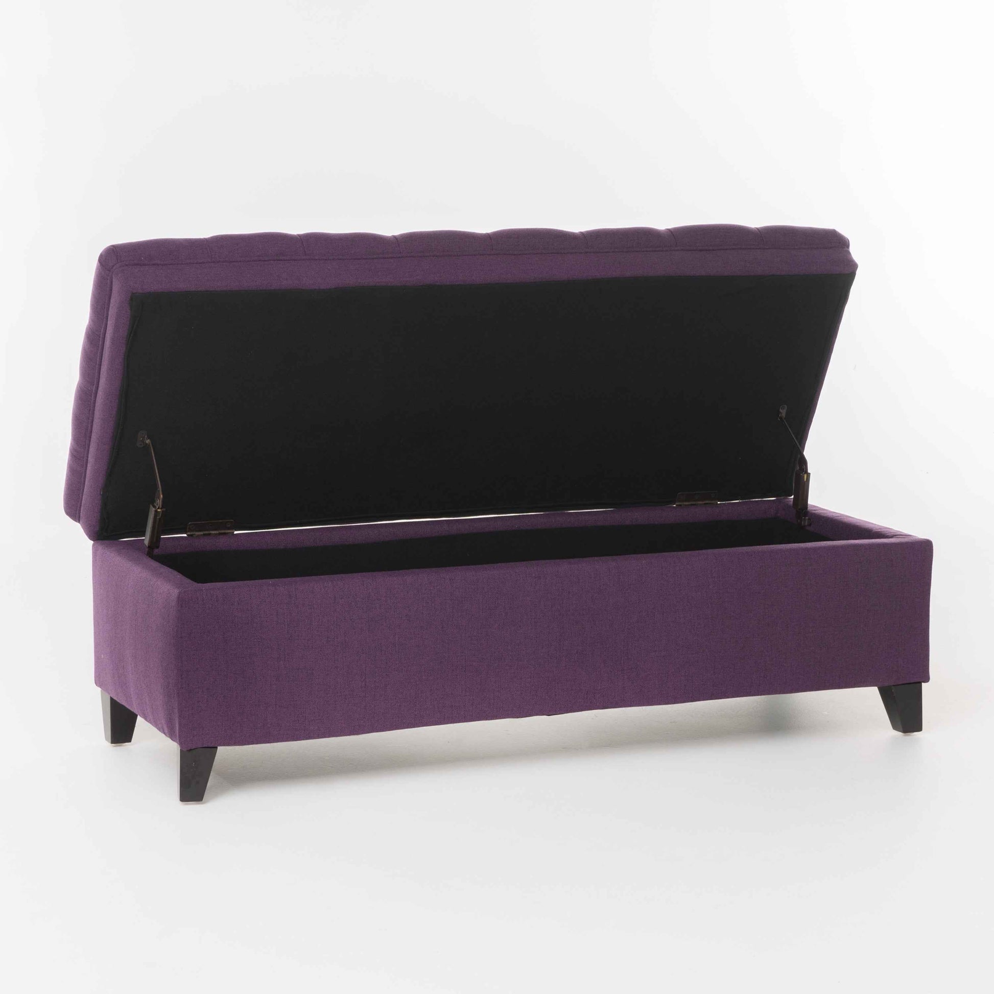 Elegant Velvet Storage Chaise Lounge with Plush Cushion