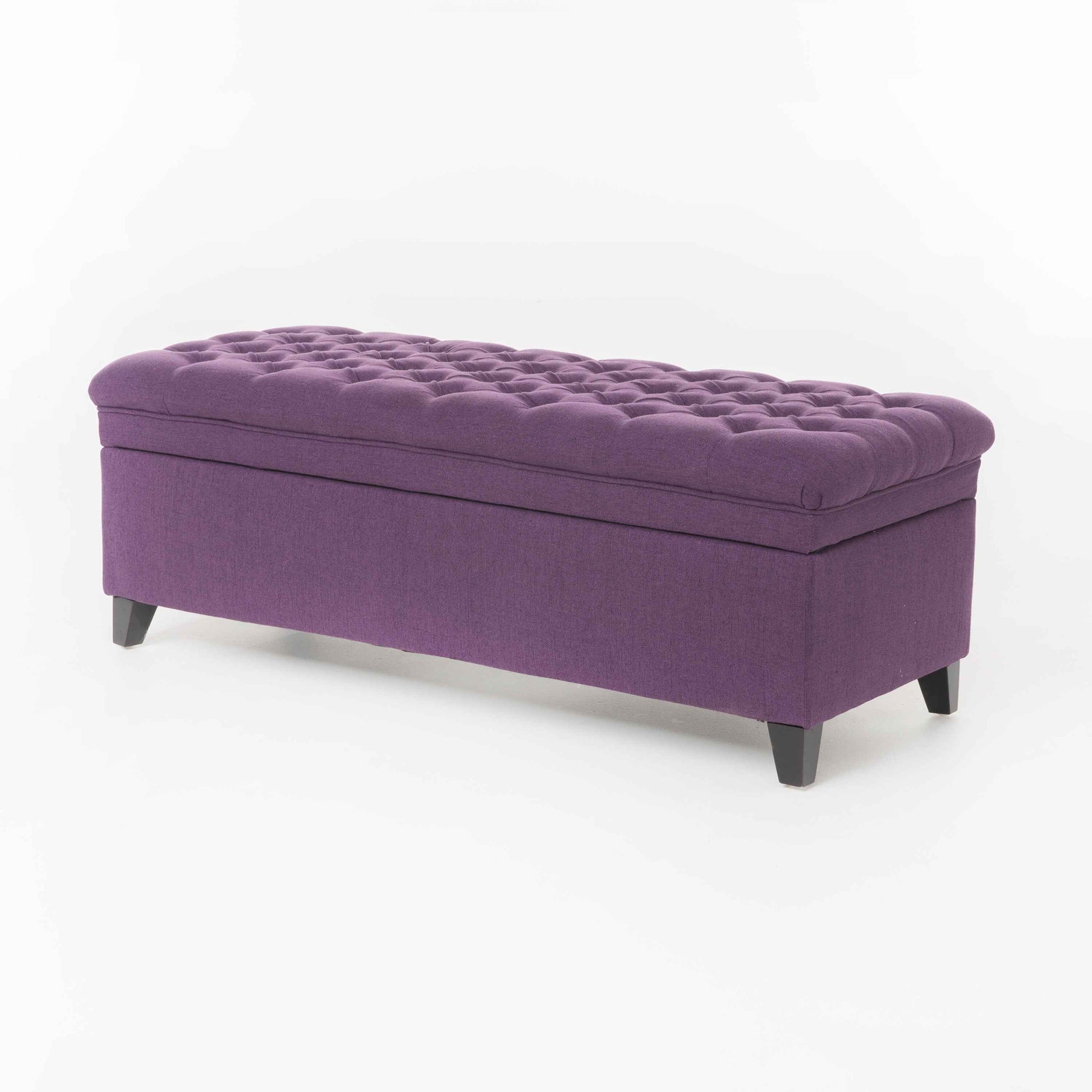 Elegant Velvet Storage Chaise Lounge with Plush Cushion