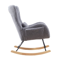 Elegant Winged Armchair with Tufted Backrest USA