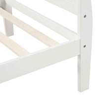 Elegant Wood Platform Twin Bed Frame by Furnistra- USA