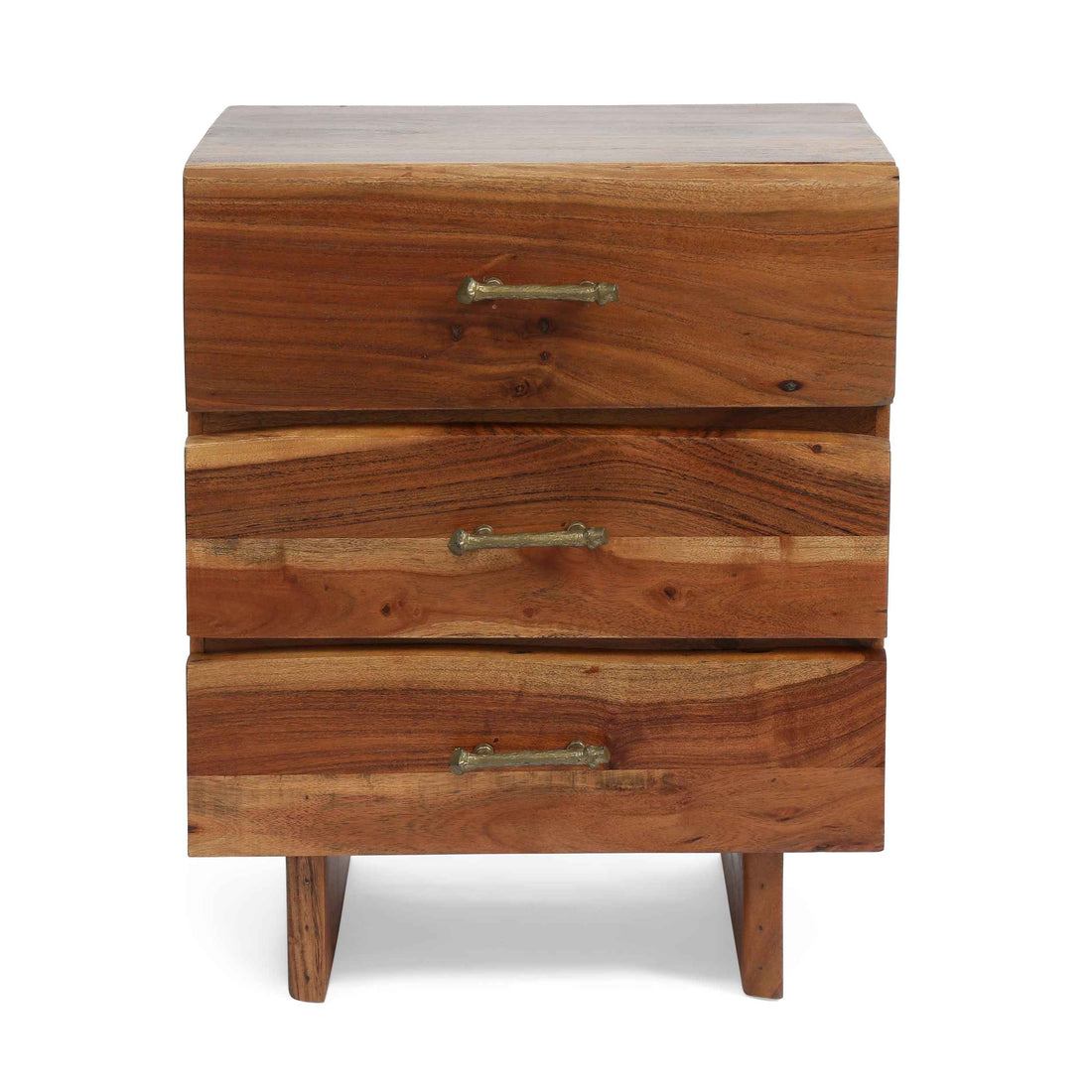 Elegant Wooden Nightstand with Rustic Charm