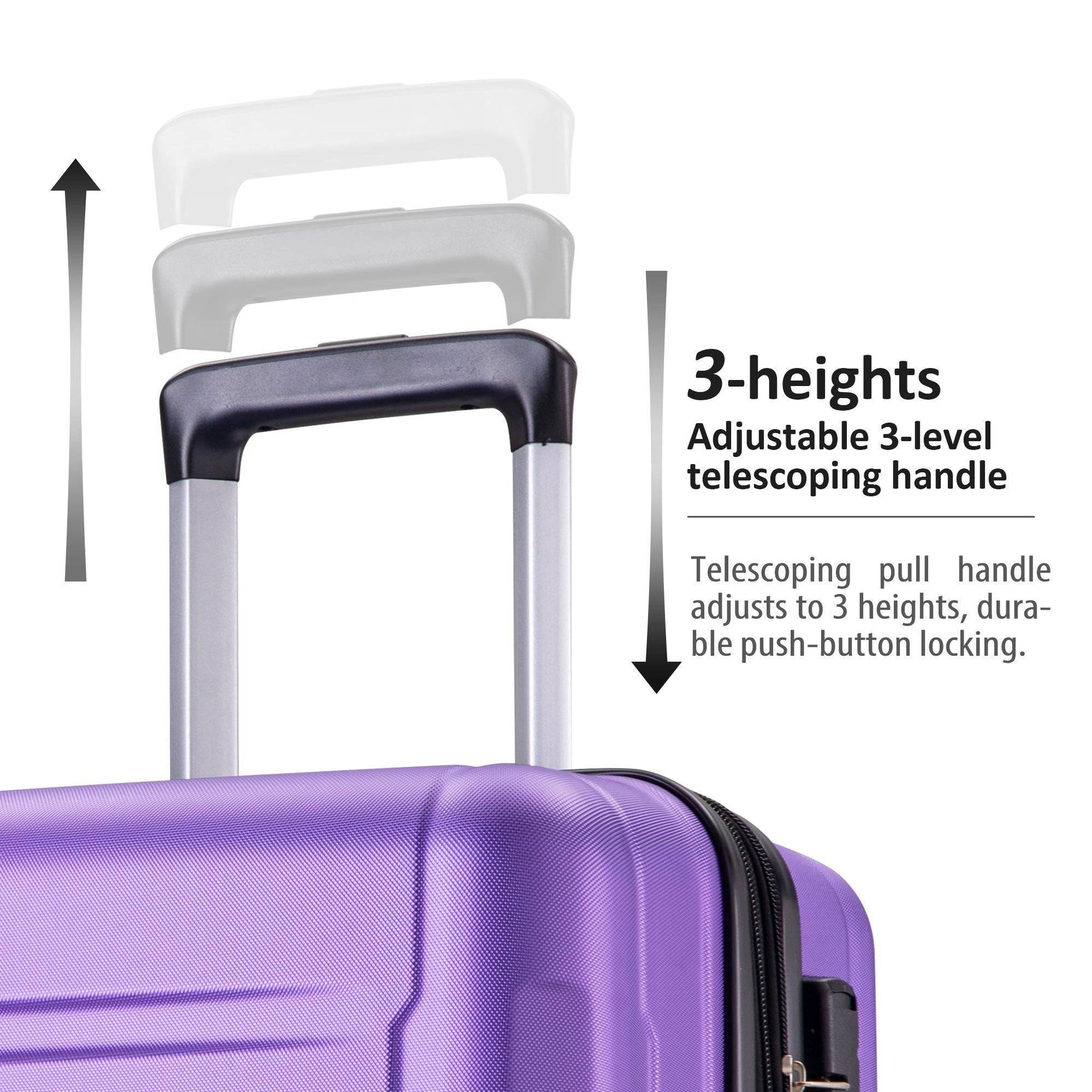 Expandable Hardside Spinner Luggage Set - Vibrant Purple USA