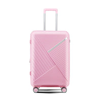 Expandable Lightweight Luggage Set in Stylish Pink USA