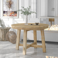 Exquisite Farmhouse Oak Extendable Dining Table USA