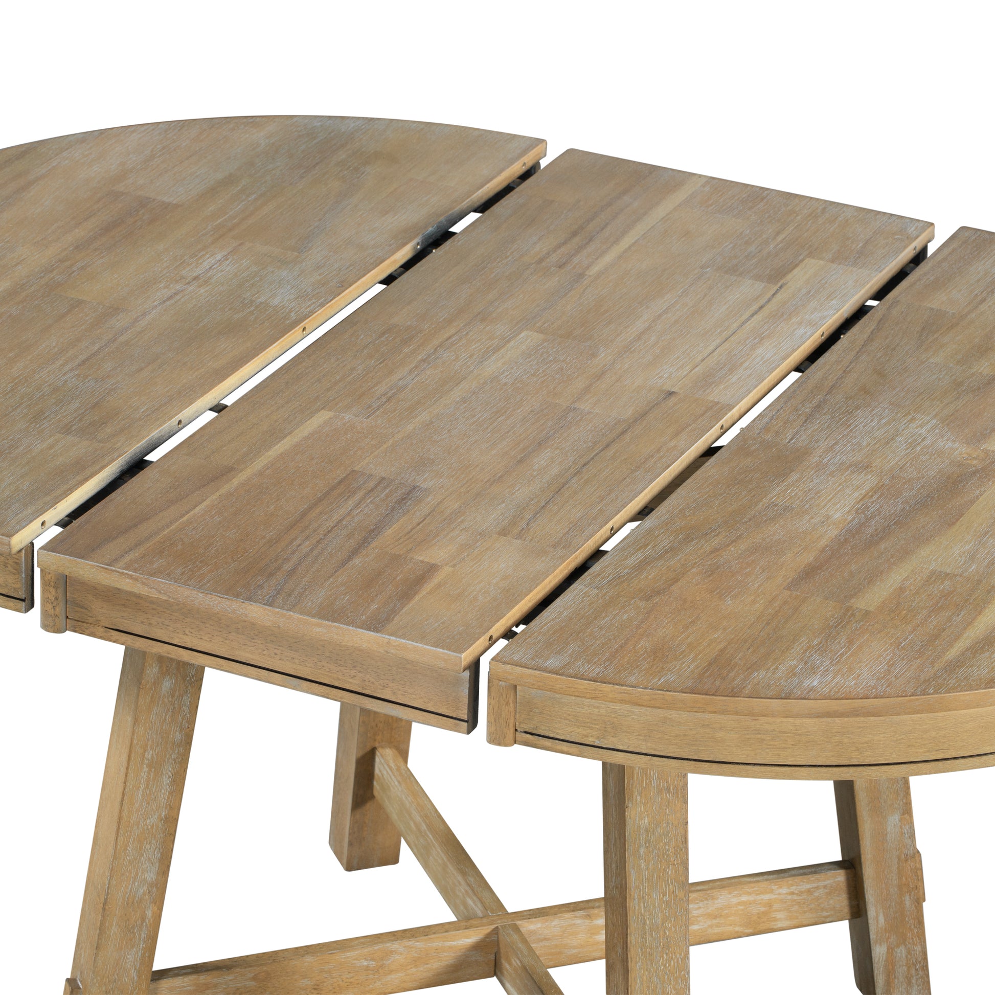 Exquisite Farmhouse Oak Extendable Dining Table USA