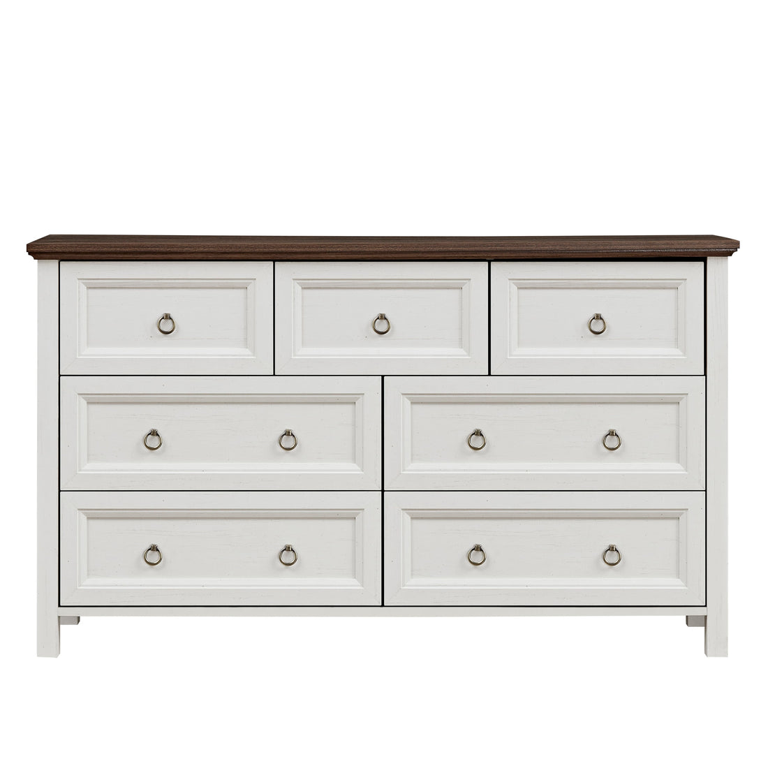 Farmhouse 7-Drawer Rustic Bedroom Dresser USA